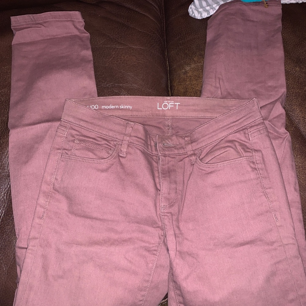 Loft skinny colored denim